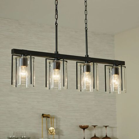 Birk Chandelier Farmhouse Dining Room Lighting Over Table, Light Above Kitchen Table, Dining Room Lighting Over Table, Modern Dining Room Light Fixtures, Farmhouse Kitchen Light Fixtures, Modern Farmhouse Light Fixtures, Black Farmhouse Chandelier, Farmhouse Dining Room Lighting, Modern Dining Room Lighting