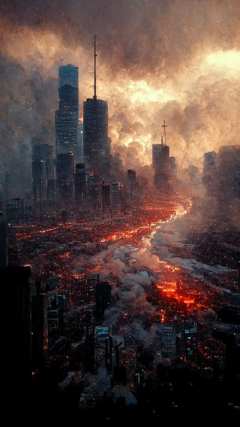 #art #chicago #end of the world End Of The World Aesthetic Dark, End World Art, Destroyed World Art, World Ending Art, Destruction Of The World, End Of The World Art Illustrations, The End Of The World Art, The End Of The World Aesthetic, Aftermath Aesthetic