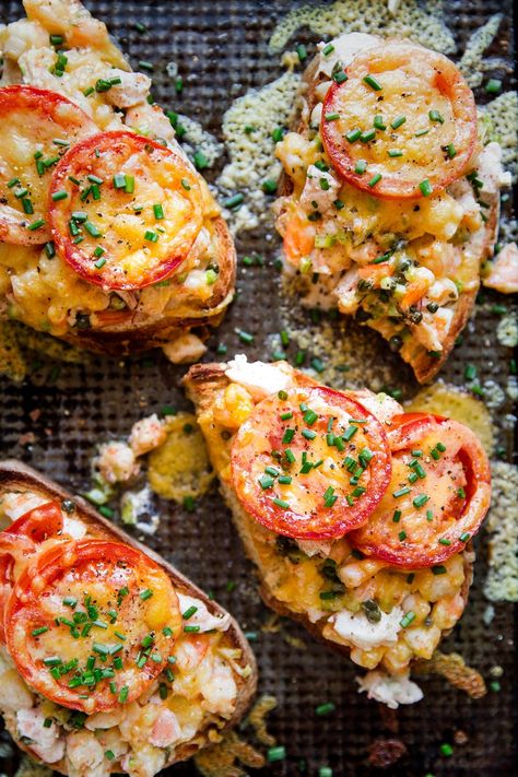 Shrimp melts are everything you love about tuna melts, but better because—duh—they’re made with shrimp. And capers. And Old Bay seasoning. Shrimp Melt, Shrimp Sandwich Recipes, Shrimp Salad Sandwich, Creamy Seafood Pasta, Bang Bang Shrimp Pasta, Shrimp Dip Recipes, Tuna Salad Ingredients, Sweet And Spicy Shrimp, Best Shrimp Recipes