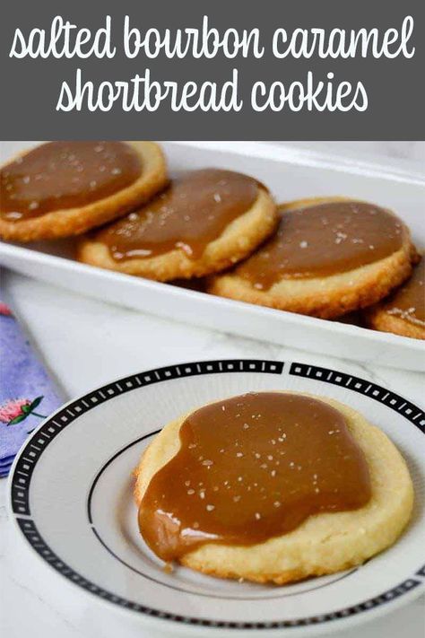 Bourbon Shortbread Cookies, Baking With Bourbon, Pub Cookies, Bourbon Tasting Party Food, Bourbon Cookies Recipe, Spiked Desserts, Boozy Cookies, Bourbon Dessert, Bourbon Party