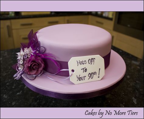 Hat cake for my Nana's 90th | Still in major catch-up mode -… | Flickr Cake Carving, Hat Box Cake, Rich Fruit Cake, Cake Hat, Cakes Decorating, 80 Birthday Cake, Hat Cake, Mini Tortillas, Birthday Cakes For Women