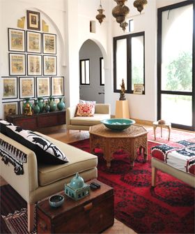 How To Bring Moroccan Souk Style To Your 600 Square Feet Dekorasi Maroko, Design Marocain, Moroccan Inspiration, Moroccan Living Room, Moroccan Homes, Moroccan Interiors, Modern Moroccan, Maximalist Decor, Moroccan Design