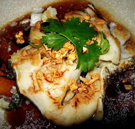 OF MICE AND raMEN: Steamed Cod Chinese Style Steamed Cod, Jiffy Recipes, Cod Fish Recipes, Steamed Fish, Cod Fish, Garlic Fries, Oyster Sauce, Dim Sum, Fish And Seafood