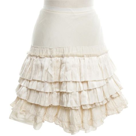 Pre-owned Short skirt in cream (12.125 RUB) ❤ liked on Polyvore featuring skirts, cream, cotton knee length skirt, white frilly skirt, frilly skirt, flouncy skirt and cotton skirts White Frilly Skirt, Frilled Skirt, Flouncy Skirt, Frilly Skirt, Cotton Skirts, Frill Skirt, Flounce Skirt, Skirt White, White Skirt