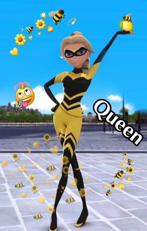 Miraculous Ladybug Queen Bee, Multi Mouse, Chloe Miraculous, Comics Ladybug, Ladybug E Catnoir, Bee Icon, Queen Images, Bee Images, Chloe Bourgeois