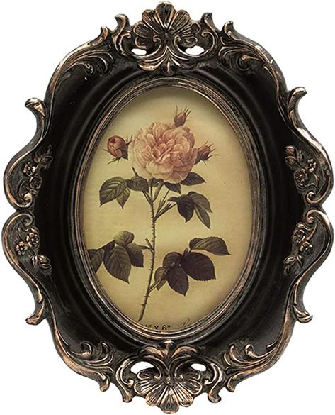 Amazon.com - CISOO Vintage 4x6 Oval Picture Frame Antique Photo Frame Table Top Display and Wall Hanging, Retro Home Decor, Ornate Photo Gallery Art (Blue) - Photo Frame Table, Antique Photo Frames, Victorian Pictures, Oval Picture Frames, Tabletop Picture Frames, 4x6 Picture Frames, Old Picture Frames, Chique Outfits, Antique Pictures