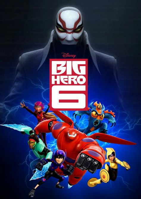 Big Hero 6 Film, Big Hero 6 Poster, Big Hero 6 Characters, Disney Movie Posters, Disney Pixar Characters, Pixar Characters, Disney Background, Disney Artwork, Edgy Wallpaper