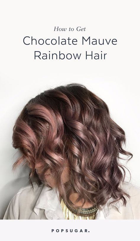 Chocolate Mauve Is the Delicious New Color Trend You Should Try This Fall Chocolate Mauve Hair, Mauve Hair, Youthful Hairstyles, Trendy We Fryzurach, Flattering Haircuts, 60 Hairstyles, Rainbow Hair Color, Hot Hair Colors, Chocolate Brown Hair