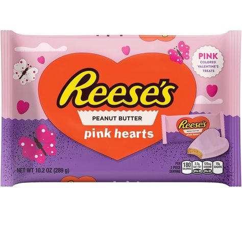 Reeses Hearts, Valentine Baskets, Valentines Day Food, Valentine Coloring, Reeses Peanut Butter Cups, Reeses Peanut Butter, Pink Cupcakes, Holiday Candy, Valentine Candy