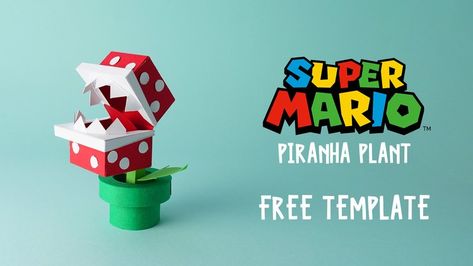 Papercraft — Hanz Mario Piranha Plant Diy, Super Mario Papercraft, Mario Papercraft, Super Mario Piranha Plant, Mario Diy, Mario Piranha Plant, Mario Crafts, Piranha Plant, Plant Crafts