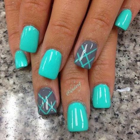 Gel Nail Design Inspiration, Trendy Gel Nails Square, Dip Nail Ideas Vacation, Teal Easter Nails, Short Nail Designs For Spring, Gel Nail Designs For Spring 2023, Springtime Nail Designs, Edgy Elegant Nails, Short Square Acrylic Nails Designs Spring