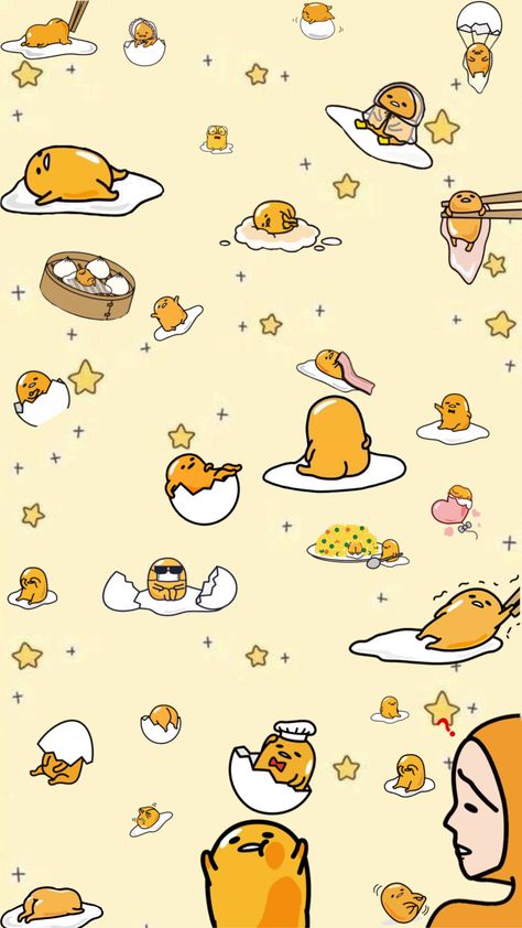 Gudetama Wallpaper Iphone, Sanrio Background, Cute Gudetama, Gudetama Wallpaper, Sanrio Wallpapers, Hot Pink Wallpaper, Cow Wallpaper, Poppy Wallpaper, Pikachu Wallpaper