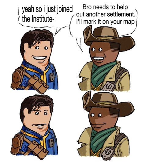 Fallout 4 New Vegas, Preston Garvey, Fallout Meme, Fallout Funny, Fallout Fan Art, Fallout Concept Art, My Homies, Fallout Game, Bethesda Games