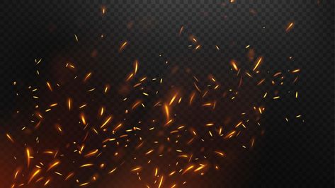 Fire flying sparks, isolated and easy to edit. Vector Illustration Fire Png For Editing, Fire Sparks Png, Bokeh Png, Fire Sparks, Fire Flies, Sparkle Png, Fire Png, Graphic Design Inspiration Poster, Inspiration Poster