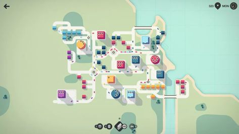 Game Cabinet, Mini Metro, City Building Game, Grid Game, Map Games, Game Style, Internet Games, Train System, Tower Defense