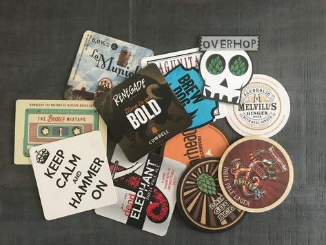 We love trying out new beers at our local beer festival and always pick up a cardboard coaster from the craft breweries we liked. Most of the coasters feature cool designs, but I hate to use them in case they get ruined. I wanted to find a way to make them more permanent and durable for everyday use! #crafts #coasters #preserve #beer #beercoasters #diy #homedecor | sponsored Beer Christmas Gifts, Cardboard Coasters, Diy Coasters Tile, Free Paper Printables, Cardboard Craft, Easy Handmade Gifts, Coaster Crafts, Beer Mats, Beer Party