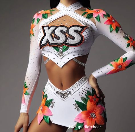 Allstar Cheer Uniform, All Star Cheer Uniforms, Majorette Outfits, Moda China, Allstar Cheer, Cheer Coach Gifts, Cheer Uniforms, Cheer Poses, Vibe Tribe