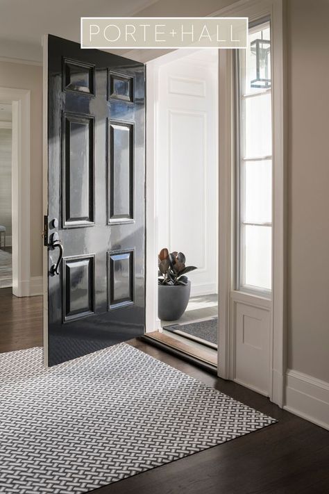 The Insider - Bark (Creme) / Doormat | Building a new home, Small apartments, New homes Interior Black Entry Door, Modern Front Door Mat, Entryway Carpet Ideas, Snowshoe Decor, Entryway Update, Bi Fold Doors, Modern Doormats, Indoor Mats, Front Door Styles