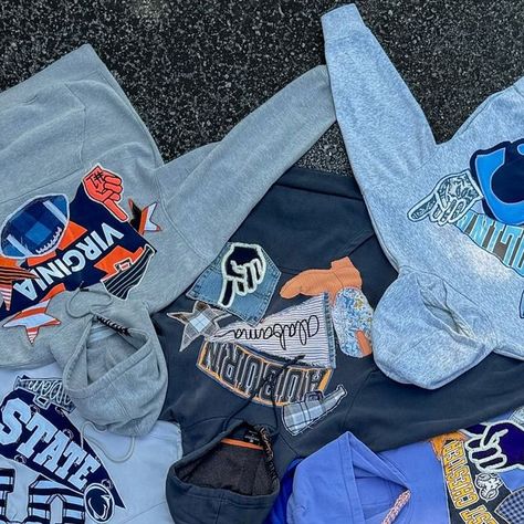 UNDRGRND on Instagram: "College Pennant Hoodie Drop Schedule Starting August 26 @ 8 pm est Here is the order they will be dropped in! One a day - all starting at 8 and finishing bidding at 8!" College Pennant Hoodie, Pennant Hoodie Diy, College Patchwork Hoodie, Pennant Sweatshirt, Pennant Hoodie, Patches Hoodie, Diy Hoodies, Sisterhood Ideas, College Pennants