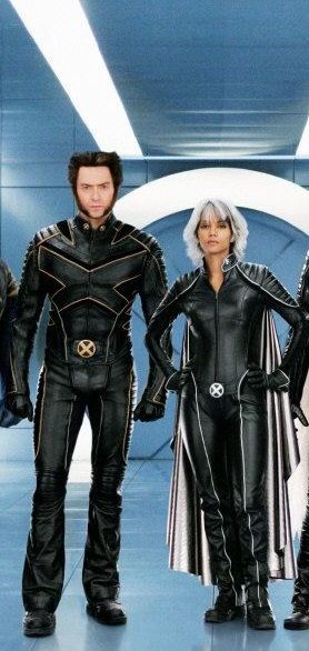 Storm and Wolverine Storm And Wolverine, Storm Halloween Costume, Wolverine And Storm, Storm Costume, Wolverine Costume, Storm Xmen, Wolverine Movie, Halle Berry, Hugh Jackman