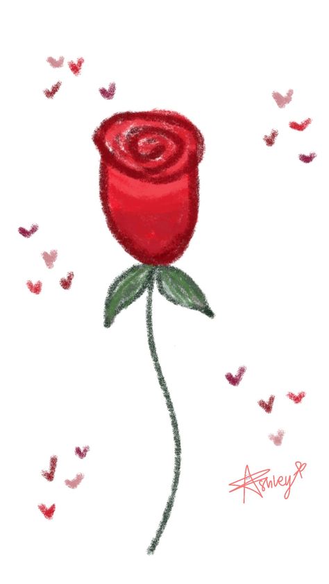 Red Roses Drawing, Abstract Pencil Drawings, Desain Buklet, Rose Drawing, Oil Pastel Art, Roses Drawing, Cute Doodles Drawings, Cute Animals Images, Cute Doodle Art