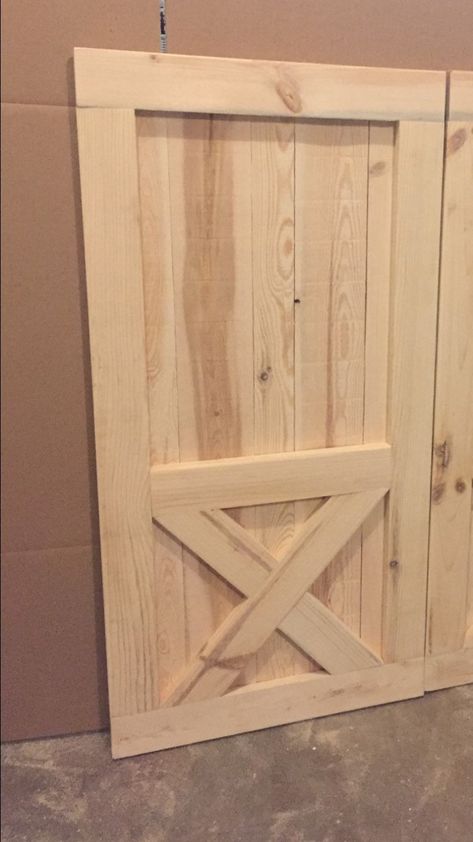 Unfinished Single Tall Barn Door FREE SHIPPING - Etsy Exterior Sliding Barn Doors, Farmhouse Barn Door, Single Barn Door, Carriage House Doors, Exterior Barn Doors, Half Doors, Garage Patio, Entryway Mudroom, Lure Making