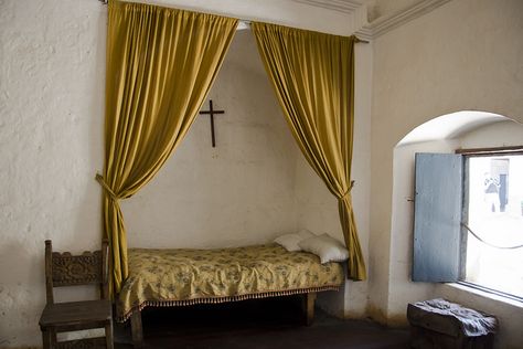 A Typical Nuns Room by _Codename_, via Flickr Nun Bedroom, Monastic Bedroom, Nunya Business, Monastery Interior, Mission House, Calming Interiors, French Interior, A Typical, Room Aesthetic