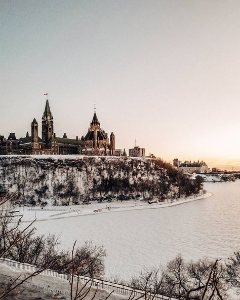 Ontario Aesthetic, Ottawa Parliament, Wonderland Landscape, Ontario Winter, Ontario Travel, Canada Eh, Canada Ontario, Garden On A Hill, Ottawa Canada