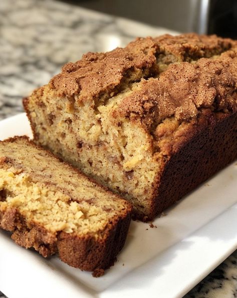 Moist Cinnamon Banana Bread bursting with sweet banana flavor and warm cinnamon spice. Perfectly tender and easy to make—ideal for breakfast or a cozy snack. 🍌

**Tags:** #BananaBread #CinnamonLovers #EasyBaking #ComfortFood #BananaRecipe Cinnamon Walnut Banana Bread, Cinnamon Roll Banana Bread Recipe, Banana And Cinnamon Bread, Banana Bread Cinnamon Crumb, Roasted Banana Bread, Cinnamon Banana Bread Muffins, Banana Cinnamon Bread, Cinnamon Banana Bread Recipe, Cinnamon Crunch Banana Bread