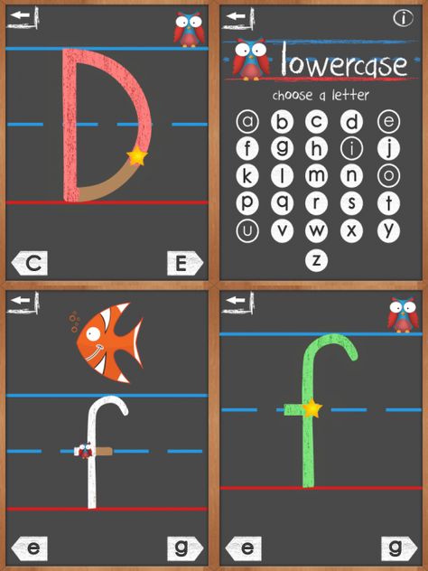 Kids Educational App! Chalkboard sound effects and sleek engaging graphics make handwriting and reading fun. Phonics Apps, Kids Sight Words, Esl Reading Comprehension, S Handwriting, Childcare Ideas, Handwriting Ideas, Letters And Sounds, Apps For Kids, Phonics Words