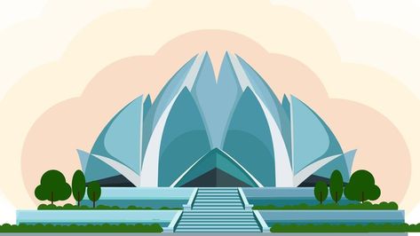 #illustrator #illustration #art #drawing #artist #artwork #digitalart #design #graphicdesign #sketch #draw #artistsoninstagram #illustrationartists #foodillustrator #instaart #designer #creative #placeillustration #digitalillustration #artoftheday #graphicdesigner #vectorillustration #vector #adobe #indianmonument #drawings #bhfyp Temple Vector, Temple Illustration, Lotus Temple, Itachi Mangekyou Sharingan, Mangekyou Sharingan, Illustration Art Drawing, Illustrator Illustration, Drawing Artist, God Illustrations