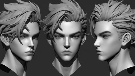 ArtStation - +390 Kid Boy Head Sculpt Reference(4k) Zbrush Hair, Head Anatomy, Zbrush Tutorial, Tree Textures, Human Anatomy Drawing, Kid Boy, Anatomy Drawing, Digital Painting Tutorials, Doodle Art Designs