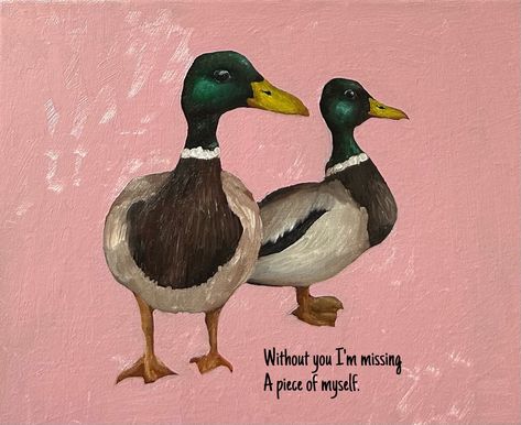 Duo of ducks repost :) 🦆🦆 . . . . . . . #artist #ducks #duckpainting #love #quotes #lovequote #oilpaint #painting #artistsoninstagram Raspberry Quotes, Strawberry Quotes, Monarch Butterflies Art, Art With Quotes, Plants Quotes, Butterfly Art Print, Mallard Duck, Mallard, Quote Stickers