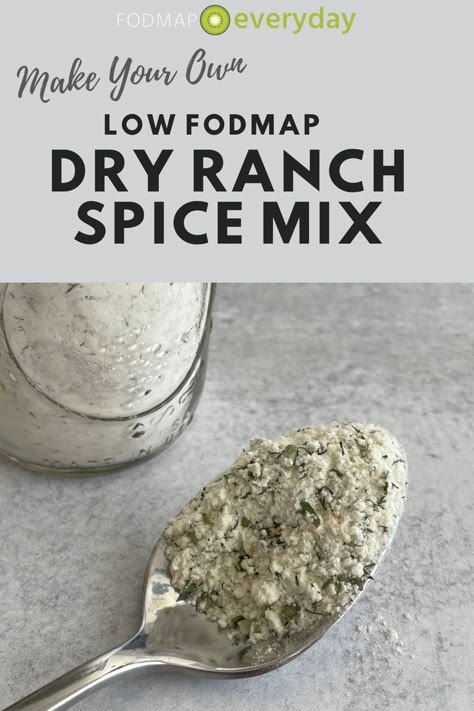 Low Fodmap Ranch, Ranch Seasoning Recipes, Gerd Friendly, Fodmap Friendly Recipes, Dried Lemon Peel, Low Fodmap Diet Recipes, Dry Ranch Seasoning, Dry Ranch Dressing, Fodmap Diet Recipes