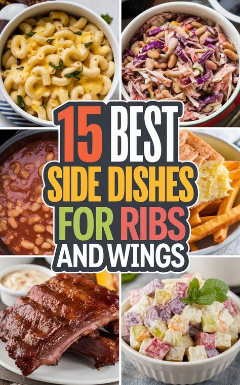 🍇🥜 Nutty quinoa salad or fruity berry medley? These unique side dishes will add a fun twist to your ribs and wings feast! #FoodAdventure #TrySomethingNew #FoodieFun Sides For Pork Ribs Dinners, Sides With Wings Appetizers, Side For Ribs Dinner, Healthy Sides For Ribs, Rib Side Dishes Bbq, What Goes With Ribs For Side Dishes, Ribs Meal Sides Dishes, Salad To Go With Ribs, What To Serve With Ribs Side Dishes