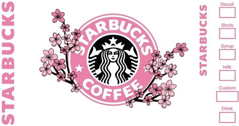 Starbucks Tumbler Ideas, Starbucks Girl, Cottagecore Icons, Bucks Logo, Starbucks Design, Starbucks Mug, Sublimation Ideas Projects Inspiration, Starbucks Logo, Coffee Logo