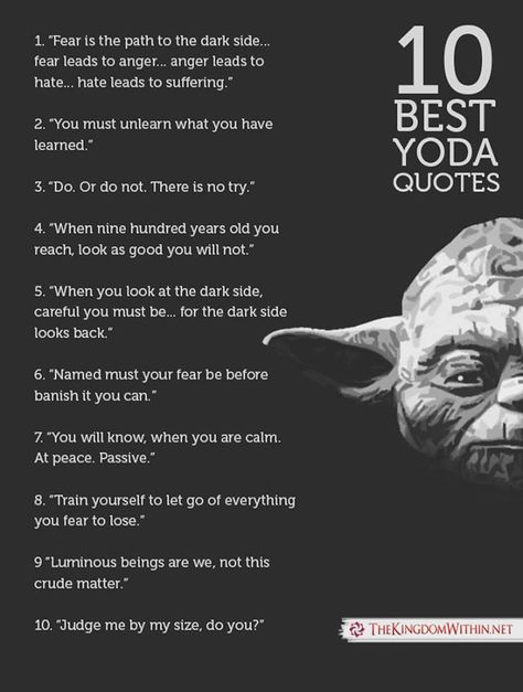 Image result for yoda quotes Yoda Quotes Funny, Master Yoda Quotes, Fear Leads To Anger, Citation Encouragement, Yoda Quotes, Star Wars Quotes, Most Famous Quotes, Star Wars Film, Warrior Quotes