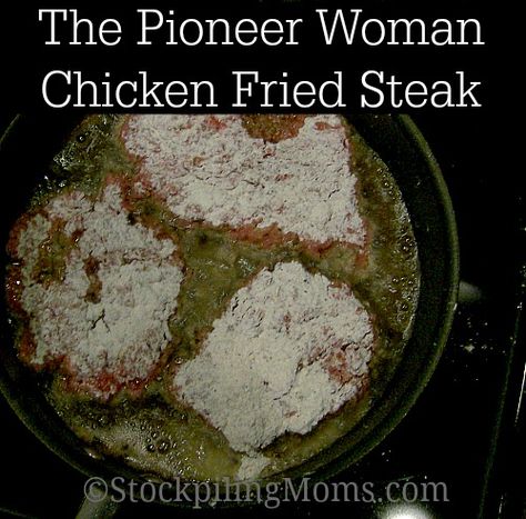 The Pioneer Woman Chicken Fried Steak Recipe is so good, but so bad at the same time. This is not a healthy dish by no means, but it does taste out of this world. Pioneer Woman Chicken Fried Steak, Pioneer Woman Chicken, Chicken Fried Steak Recipe, Fried Steak Recipes, Pepper Recipe, Country Chicken, Fried Steak, Chicken Fried Steak, Comfort Food Southern