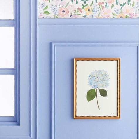 Periwinkle Nursery Girl, Hydrangea Paint Color, Periwinkle Nursery, Caitlin Wilson Rugs, Periwinkle Room, Blue Nursery Girl, Rugs Wallpaper, Caitlin Wilson Design, Caitlin Wilson