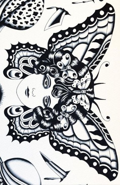 Traditional Butterfly Tattoo Flash, France Tattoo, Traditional Tattoo Woman, Traditional Butterfly Tattoo, Nature Tattoo Ideas, Butterfly Woman, Abstract Tattoo Ideas, Emo Tattoos, Traditional Tattoo Flash Art