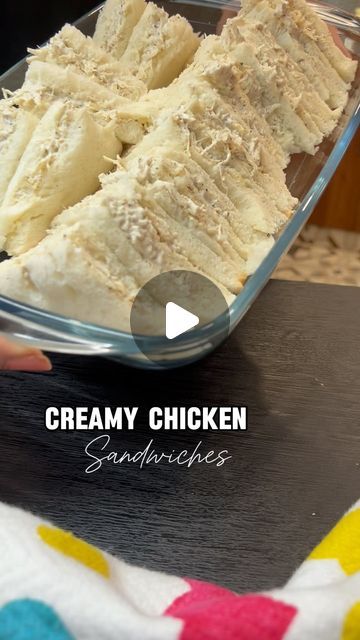 Creamy Chicken Sandwiches, Boiled Shredded Chicken, Boil Chicken To Shred, Chicken Spread, Shredded Chicken Sandwiches, Hi Tea, Quick Sandwiches, Back To School Lunch, Summer Sandwiches