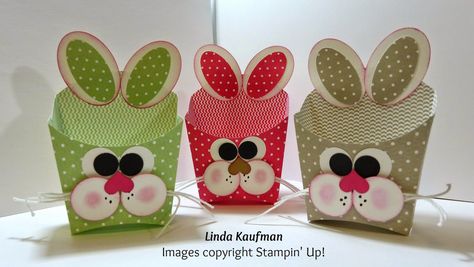 Linda K's Stampin' Page: Stampin' Up! Bunny Fry Box Box Bunny, Fry Box, Easter Paper Crafts, Stampin Up Easter, French Fry, Easter Projects, Spring Cards, Easter Time, Easter Fun