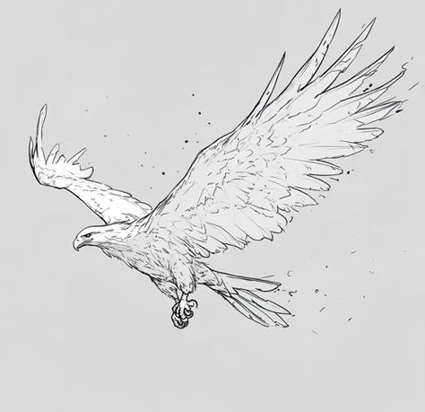 ↑↑↑ Larger size on website 🔸 The image is a black and white sketch of an eagle in flight. It is drawn with fine lines and shows t Eagle Sketch, Eagle Soaring, Soaring Eagle, Eagle In Flight, Black And White Sketches, An Eagle, The Eagle, In Flight, Eagles