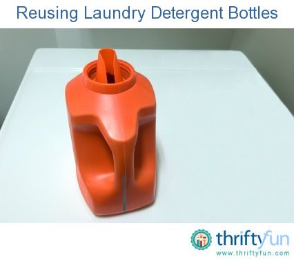 This guide is about reusing laundry detergent bottles. Before throwing that sturdy detergent bottle into the trash, you can consider ways to use it for something else. Upcycle Laundry Detergent Containers, Detergent Bottle Crafts, Plastic Coffee Containers, Laundry Soap Container, Laundry Soap Dispenser, Softener Bottle, Laundry Detergent Container, Milk Jug Crafts, Laundry Detergent Bottles