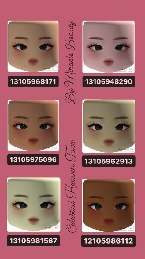 Roblox Face Code Woman Head, Face Id Roblox Code, Face Roblox Code, Roblox Face Id, Roblox Face Codes, Roblox Books, Face Codes, Face Roblox, Fancy Dress Code