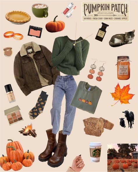 Outfits To Wear To A Pumpkin Patch, Pumpkin Patch Photoshoot, Patch Outfit, Autumnal Colours, Pumpkin Patch Outfit, Autumn School Outfit, Patch Dress, Patches Fashion, Update Your Wardrobe