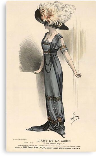 Millions of unique designs by independent artists. Find your thing. Edwardian Fashion Plates, Images Victoriennes, Edwardian Gowns, 1910s Fashion, Fashion Illustration Vintage, 파티 드레스, 20th Century Fashion, Edwardian Dress, Retro Mode