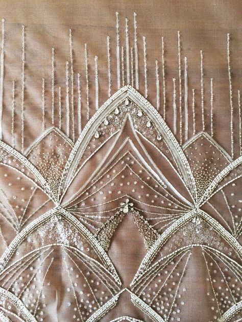 Haute couture sequin dress detail Aari Work Embroidery, Embroidery Designs Ideas, Tambour Beading, Haute Couture Embroidery, Motif Art Deco, Tambour Embroidery, Crazy Quilting, Couture Embroidery, Bead Embroidery Patterns