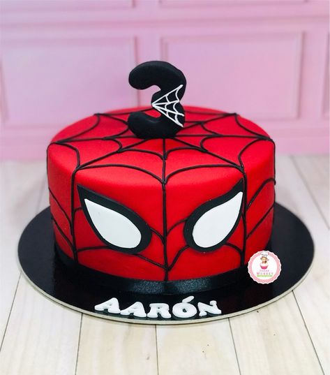 Spider Man Cakes For Boys, Simple Spiderman Cake, Spiderman Cake Birthday, Spiderman Birthday Cake Ideas, Pastel Spiderman, Spiderman Cake Ideas, Spidey Cake, Spiderman 5, Cake Spiderman