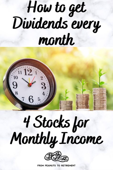 Looking for Stocks that pay dividends every month to boost your Income? From Peanuts to Retirement has a list of 4 stocks that pay dividends monthly to boost your passive income by investing in these stocks. These 4 stocks also have raised their dividends every year. Check them out now. Stocks That Pay Monthly Dividends, Dividends Every Month, Best Dividend Paying Stocks, Monthly Dividend Stocks, Money Secrets, Stocks For Beginners, Investment Money, Life Plans, Money Saving Methods